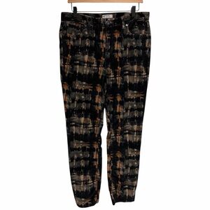 Free People Women’s Skinny Corduroy Pants Tie Dye Stretch 28”